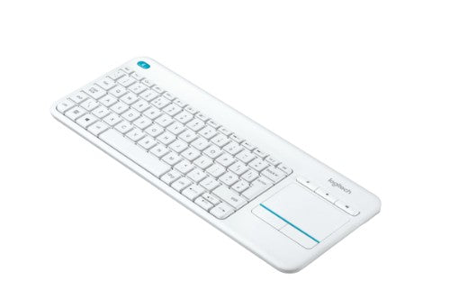 Logitech Wireless Touch K400 Plus keyboard Home RF Wireless Swiss White