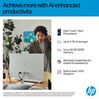 HP 27-cr2002na AI Intel Core Ultra 7 255U 68.6 cm (27") 1920 x 1080 pixels All-in-One PC 16 GB DDR5-SDRAM 1 TB SSD Windows 11 Home Wi-Fi 6 (802.11ax) AI PC White