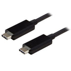 StarTech.com 3ft (1m) USB-C Cable, USB 10Gbps, 60W (3A) Power Delivery, 8K 60Hz / 4K 144Hz DP Alt Mode, USB-IF Certified - Thunderbolt Compatible