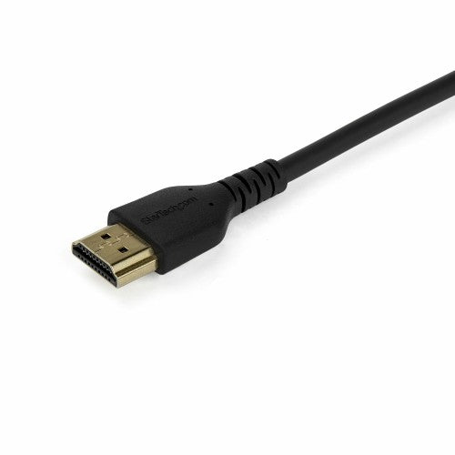 StarTech.com 5ft (1.5m) Slim HDMI Cable, Flexible Premium Certified HDMI 2.0 Cord with Ethernet, UHD 4K 60Hz HDR10, Durable Aramid Fiber Design with TPE Jacket