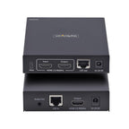 StarTech.com HDMI KVM Extender Over IP Network, 4K 60Hz, Driverless, HDMI and USB Over Ethernet/CAT6, AVoIP, Transmitter and Receiver Kit, Includes Mounting Kits