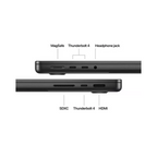 Apple MacBook Pro 14-inch : M4 Pro chip with 14-core CPU and 20‑core GPU, 24GB, 1000GB SSD - Black