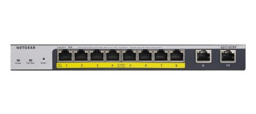 NETGEAR GS110TPP Managed L2/L3/L4 Gigabit Ethernet (10/100/1000) Power over Ethernet (PoE) Grey