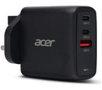 Acer 67W PD Charger, USB Port: 2C+1A, UK Plug, 100W USB-C Cable, Black