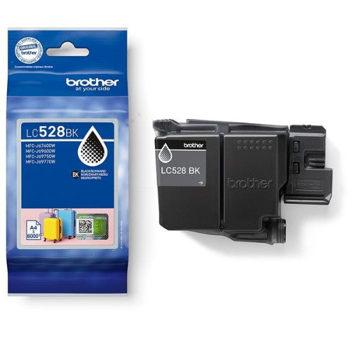 Brother LC-528BK Ink cartridge black extra High-Capacity, 6K pages ISO/IEC 19752 for Brother MFC-J 6560/6975