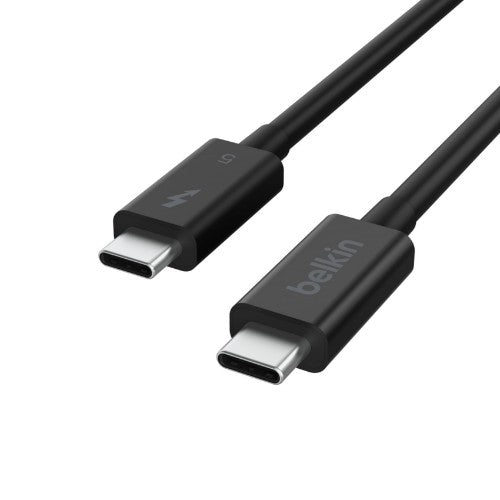 Belkin INZ005HQ1MBK Thunderbolt cable 1 m 120 Gbit/s Black