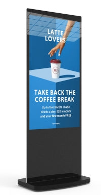 Allsee Technologies L55HD9 Signage Display Totem design 139.7 cm (55") LCD Wi-Fi 450 cd/m² Full HD Black Built-in processor Android 7.1 24/7