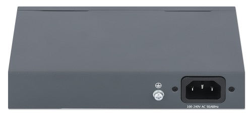 Intellinet PoE-Powered 6-Port Lite Smart Managed PoE+ Switch with 4 GbE Ports / 2 GbE Uplinks and PoE Passthrough (with UK power cord)