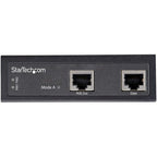 StarTech.com Industrial Gigabit Ethernet PoE Injector - 30W 802.3at PoE+ Midspan 48V-56VDC DIN Rail Power Over Ethernet Injector Adapter - -40C to +75C Cameras/Sensors/WiFi Access