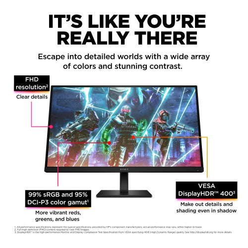 OMEN by HP 27 inch FHD 240Hz Gaming Monitor - OMEN 27s