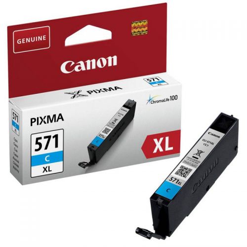 Canon 0332C001/CLI-571CXL Ink cartridge cyan high-capacity, 680 pages ISO/IEC 24711 375 Photos 11ml for Canon Pixma MG 5750/7750