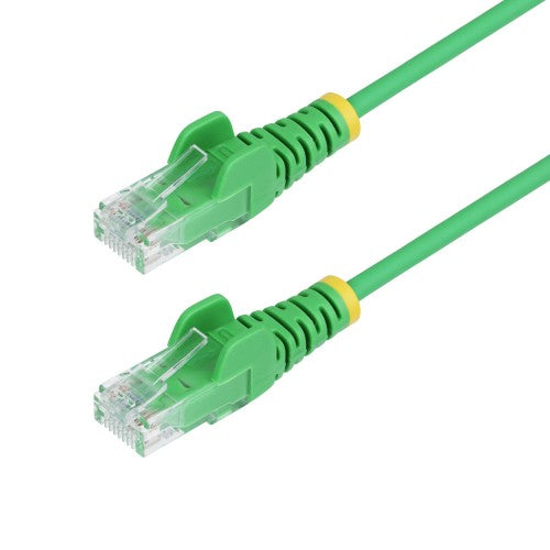 StarTech.com 7m Green Slim CAT6 Ethernet Cable, Snagless, 100W PoE, UTP, LSZH, 28AWG Pure Bare Copper Wire, Slim RJ45 Network Patch Cord w/Strain Reliefs, Individually Tested