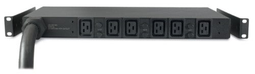 APC Basic Rack PDU AP7526 power distribution unit (PDU) 6 AC outlet(s) 1U Black