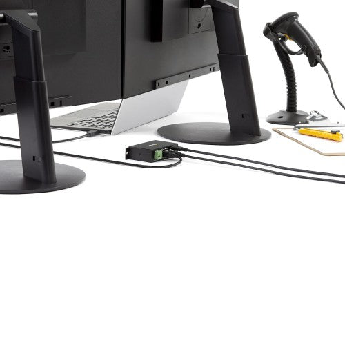 StarTech.com 4-Port USB 2.0 Hub - Metal Industrial USB-A Hub - Din Rail, Wall or Desk Mountable USB Data Hub - TAA Compliant USB Expander Hub
