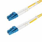 StarTech.com 40m (131ft) LC to LC (UPC) OS2 Single Mode Duplex Fiber Optic Cable, 9/125µm, 100G, Bend Insensitive, Low Insertion Loss - LSZH Fiber Jumper Cord