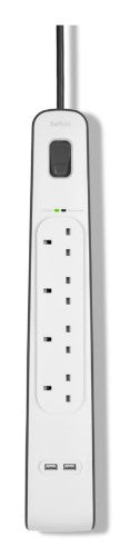 Belkin BSV401AF2M surge protector White 4 AC outlet(s) 2 m