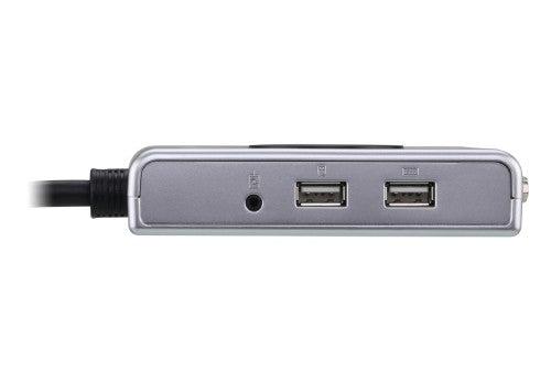 ATEN 2-Port USB DVI/Audio Cable KVM Switch with Remote Port Selector