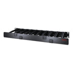 APC NetShelter Cable Management, Horizontal Cable Manager, 1U, Single Side with Cover, Black, 482.6 x 44.45 x 165.1 mm