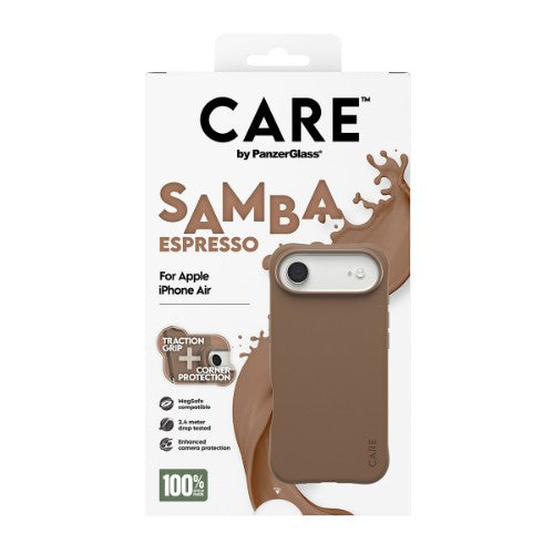 PanzerGlass CARE by ® Fashionable Case Samba Espresso w. MagSafe iPhone Air
