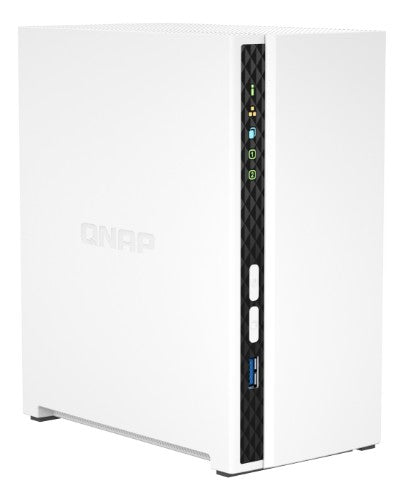 QNAP TS-233 + 2x ST2000VN003 NAS Mini Tower Cortex-A55 2 GB 4 TB QNAP QTS White