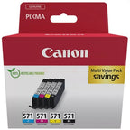 Canon 0386C008/CLI-571 Ink cartridge multi pack Bk,C,M,Y Blister 7ml Pack=4 for Canon Pixma MG 5750/7750