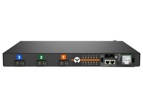 Vertiv Geist DUU5M1R6-12CF17-1S02A0H00-S power distribution unit (PDU) 12 AC outlet(s) 0U Black