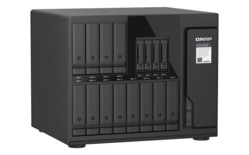 QNAP TVS-H1677AX-R5-16G NAS/storage server Tower AMD Ryzen™ 5 16 GB DDR5 0 TB QuTS hero Black
