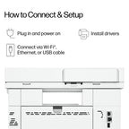HP LaserJet Pro 4113fdw Black and white Printer, Ethernet Only; Copier, Scanner; Duplex