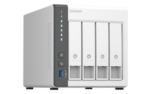 QNAP TS-433 NAS Tower Cortex-A55 4 GB 16 TB HDD QNAP Turbo System White
