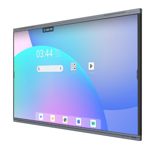 V7 IFP7503-V7PRO Interactive Display - 75 Inch 4K Android 13 EDLA Display 8GB RAM 64GB ROM, 2 x 8W + 2 x 18W Speakers, includes Device management, Wi-Fi, Bluetooth Wall Mount, Google Play Store