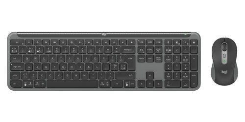 Logitech Signature Slim MK950 for Business keyboard Mouse included Office RF Wireless + Bluetooth QWERTY UK English Graphite