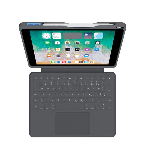 DEQSTER Smart Rugged Touch PLUS Keyboard for iPad 10.2" (7th/8th/9th Gen.), QWERTY Layout
