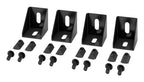 APC NetShelter Aisle Containment, Right Angle Connector Bracket, Set of 4, Black
