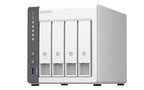 QNAP TS-433 NAS Tower Cortex-A55 4 GB 16 TB HDD QNAP Turbo System White