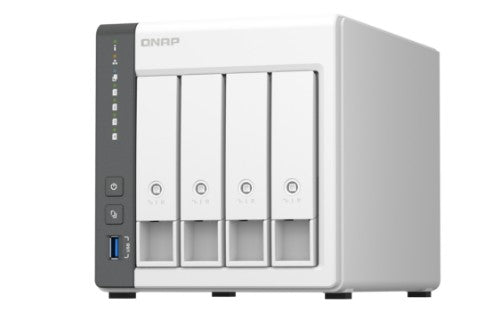 QNAP TS-433 NAS Tower Cortex-A55 4 GB 16 TB HDD QNAP Turbo System White