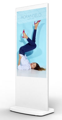 Allsee Technologies L55HD9W Signage Display Totem design 139.7 cm (55") LCD Wi-Fi 450 cd/m² Full HD White Built-in processor Android 7.1 24/7