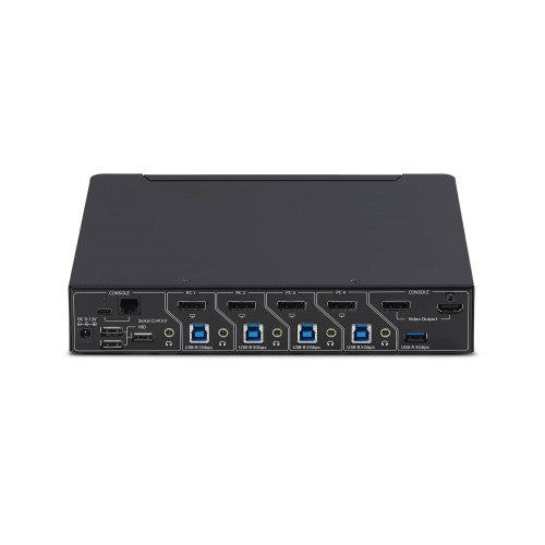 StarTech.com 4-Port DisplayPort KVM Switch with Mouse Roaming and Multi-View / Picture-in-Picture, 4K 60Hz, USB 3.0 (5Gbps) Hub, Hotkey Control, TAA Compliant