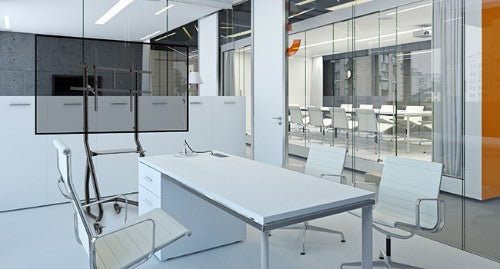 Allmounts Floor Trolley with Shelf 2.67 m (105") Black