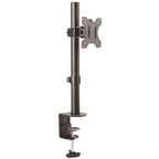 StarTech.com Single Monitor Desk Mount - Single Screen Heavy Duty Pole Mount for up to 34" (17.6lb/8kg) VESA Compatible Displays - Ergonomic Height Adjustable Monitor Arm Mount - Desk Clamp/Grommet