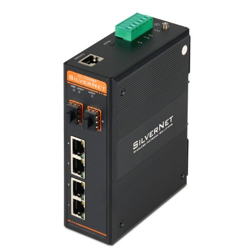 SilverNet SIL 73204MP network switch Managed L2 Gigabit Ethernet (10/100/1000) Power over Ethernet (PoE) Black