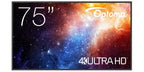 Optoma N3751K Digital signage flat panel 190.5 cm (75") LED Wi-Fi 450 cd/m² 4K Ultra HD Black Android 11 24/7