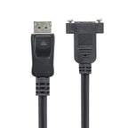 StarTech.com 3ft (91cm) Panel Mount DisplayPort Cable - 4K x 2K - DisplayPort 1.2 Extension Cable Male to Female - DP Video Extender Cord with Panel Mount DP Connector - DP Monitor Cable