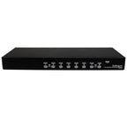 StarTech.com 8 Port 1U Rackmount USB PS/2 KVM Switch with OSD