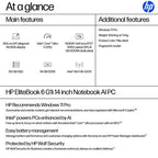 HP EliteBook 6 G1i AI PC Intel Core Ultra 5 225U Laptop 35.6 cm (14") WUXGA 24 GB DDR5-SDRAM 512 GB SSD Wi-Fi 6E (802.11ax) Windows 11 Pro Silver