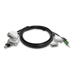 StarTech.com 10ft (3m) Dual-DVI KVM Cable, USB 2.0, 3.5mm Audio, Universally Compatible Combo Cable for KVM Switches, TAA Compliant