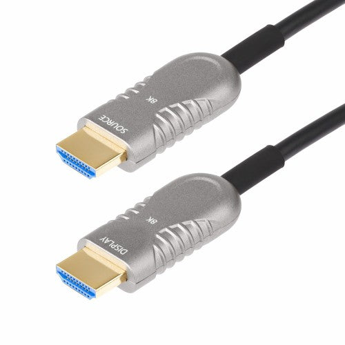 StarTech.com 50ft (15.2m) HDMI 2.1 Hybrid Active Optical Cable (AOC), CMP Plenum, 8K 60Hz, 48Gbps, Certified Ultra High Speed HDMI 2.1/2.0 Cable