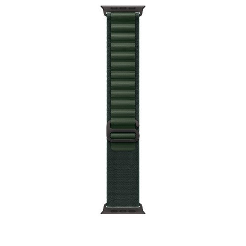 Apple 49mm Dark Green Alpine Loop - Large - Black Titanium Finish