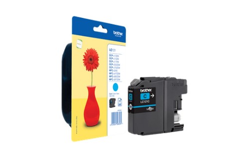 Brother LC-121C Ink cartridge cyan, 300 pages ISO/IEC 24711 3.9ml for Brother DCP-J 132/MFC-J 285