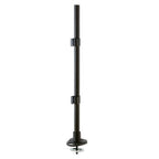 Lindy 700mm Pole with Desk Clamp and Cable Grommet, Black