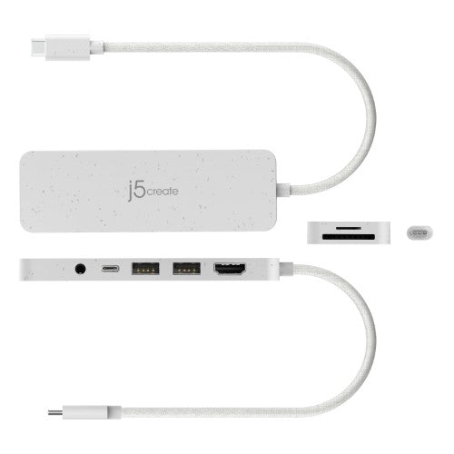 j5create JCD373EW - USB-C® Multi-Port Hub with Power Delivery